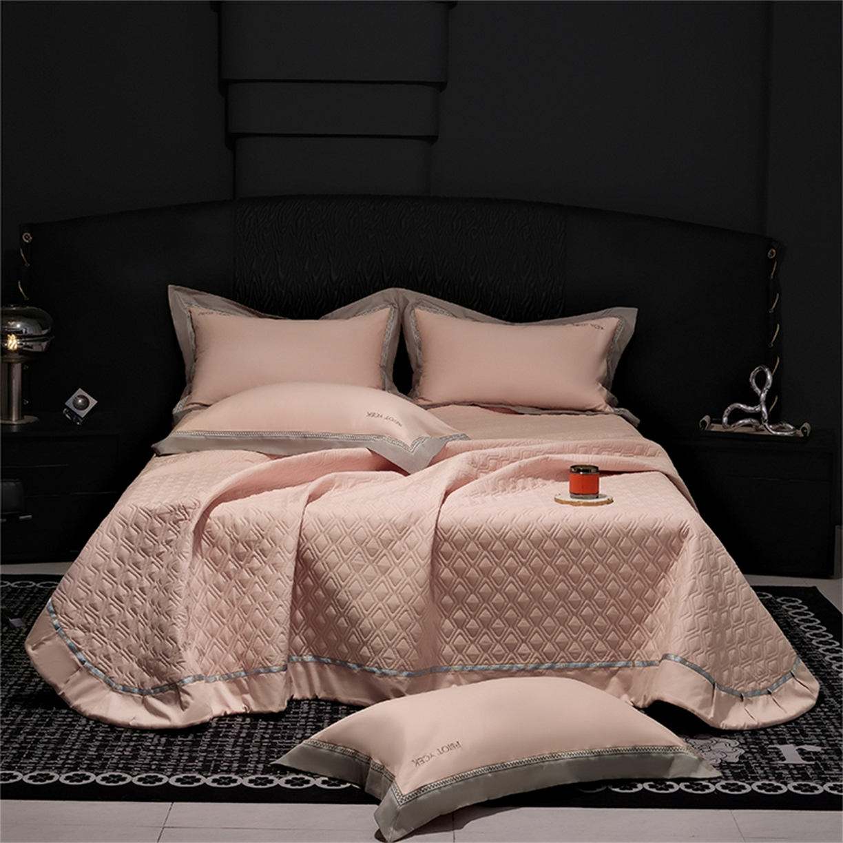 91家纺网 家纺一手货源 找家纺 OL家纺 2025新款100全棉双股磨毛四件套（控价1.5/1.8标准被套折券后368元！！！） 气质玉