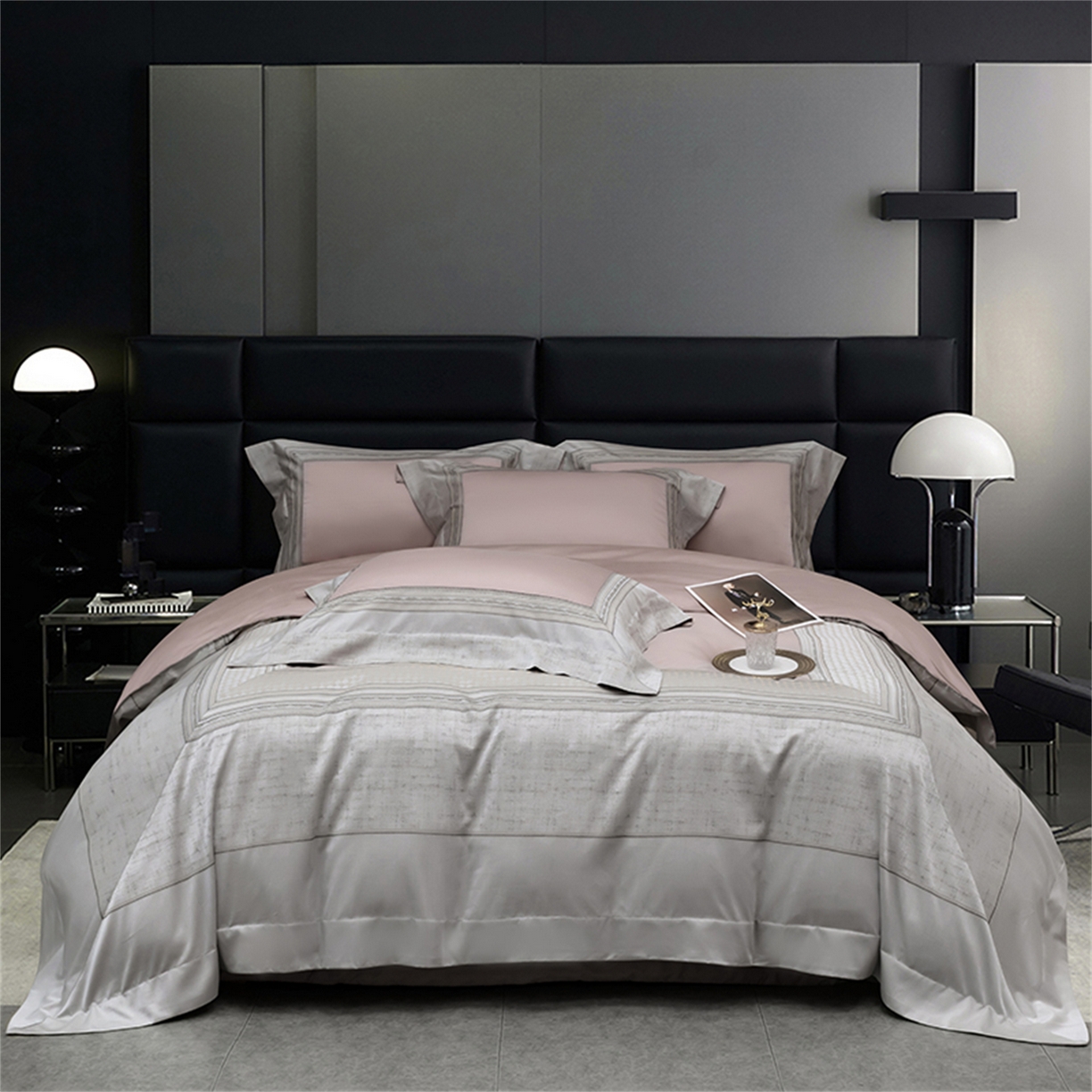 91家纺网 家纺一手货源 找家纺 （总）OL家纺 2025新款天丝棉拼角四件套-爱丽斯娜（控价1.5/1.8标准被套折券后498元！！！）