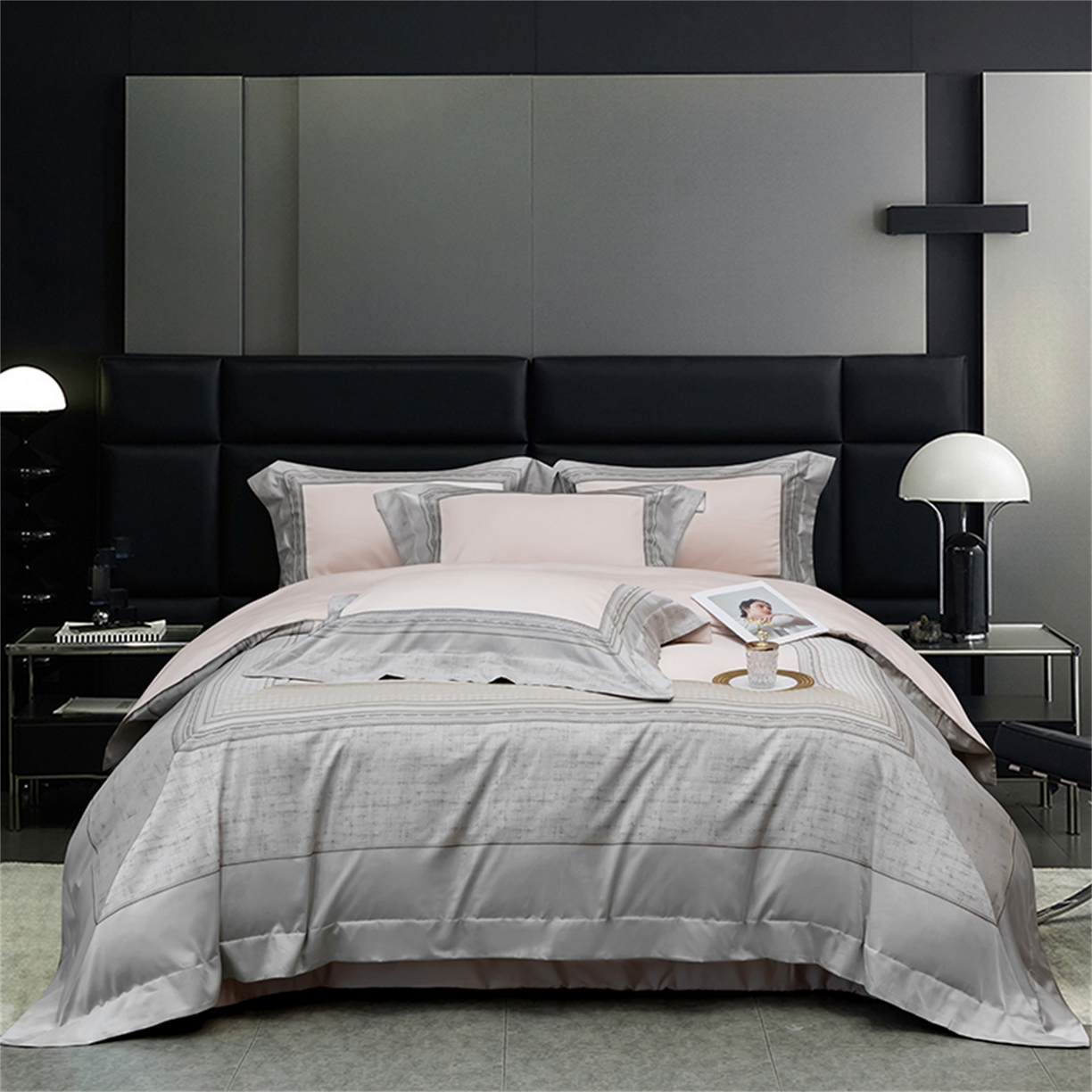 91家纺网 家纺一手货源 找家纺 （总）OL家纺 2025新款天丝棉拼角四件套-爱丽斯娜（控价1.5/1.8标准被套折券后498元！！！）