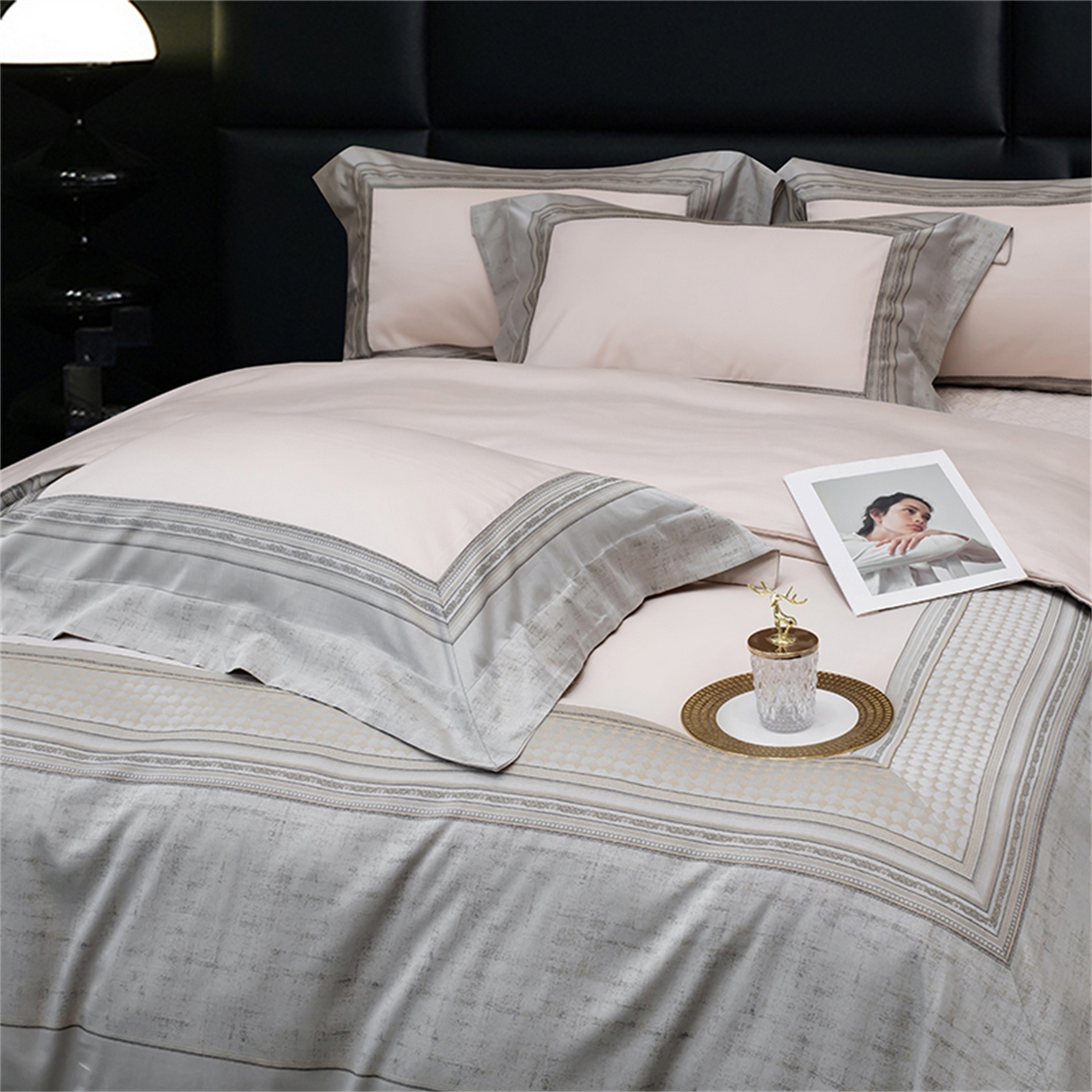 91家纺网 家纺一手货源 找家纺 OL家纺 2025新款天丝棉拼角四件套-爱丽斯娜（控价1.5/1.8标准被套折券后498元！！！） 爱丽斯娜-气质玉