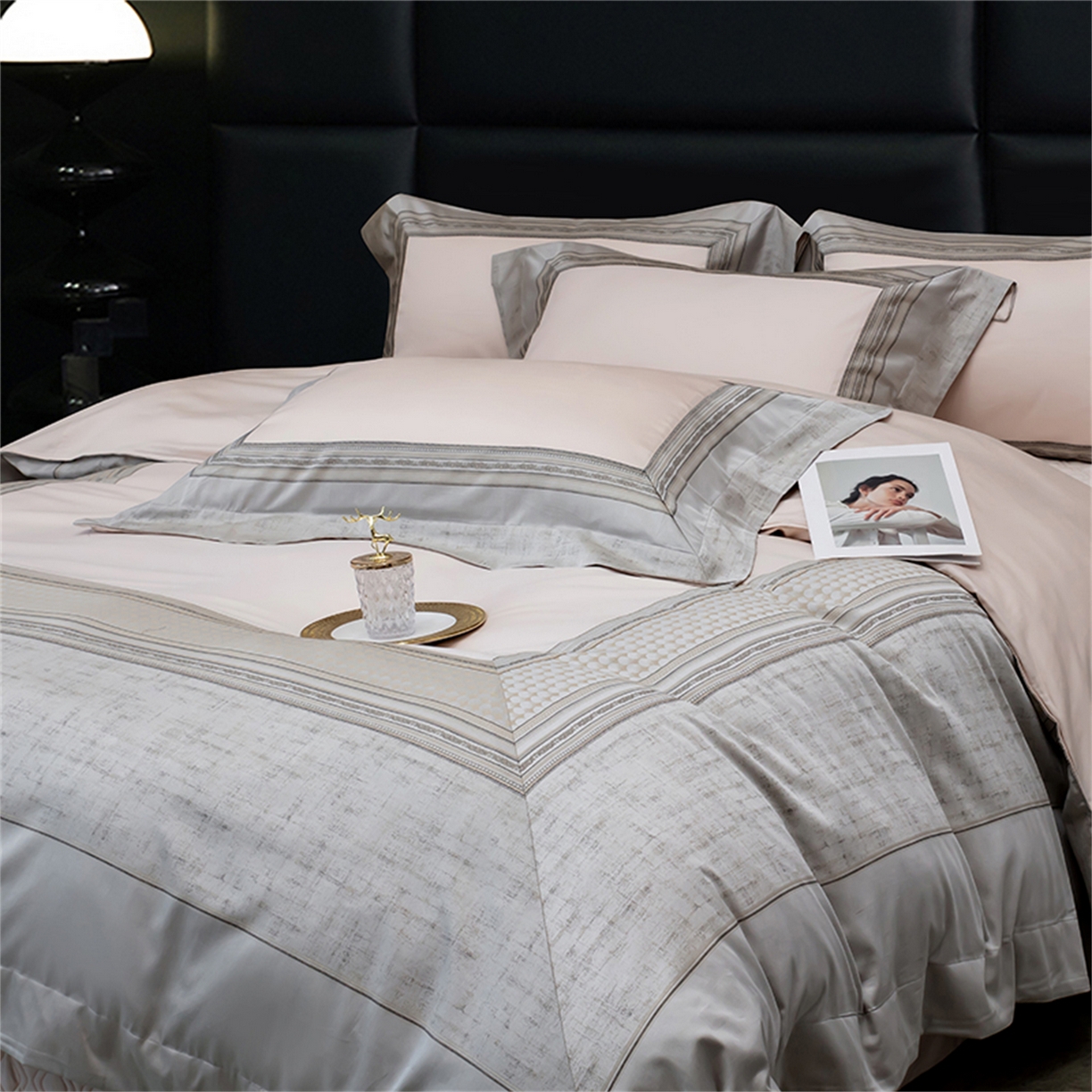 91家纺网 家纺一手货源 找家纺 OL家纺 2025新款天丝棉拼角四件套-爱丽斯娜（控价1.5/1.8标准被套折券后498元！！！） 爱丽斯娜-气质玉