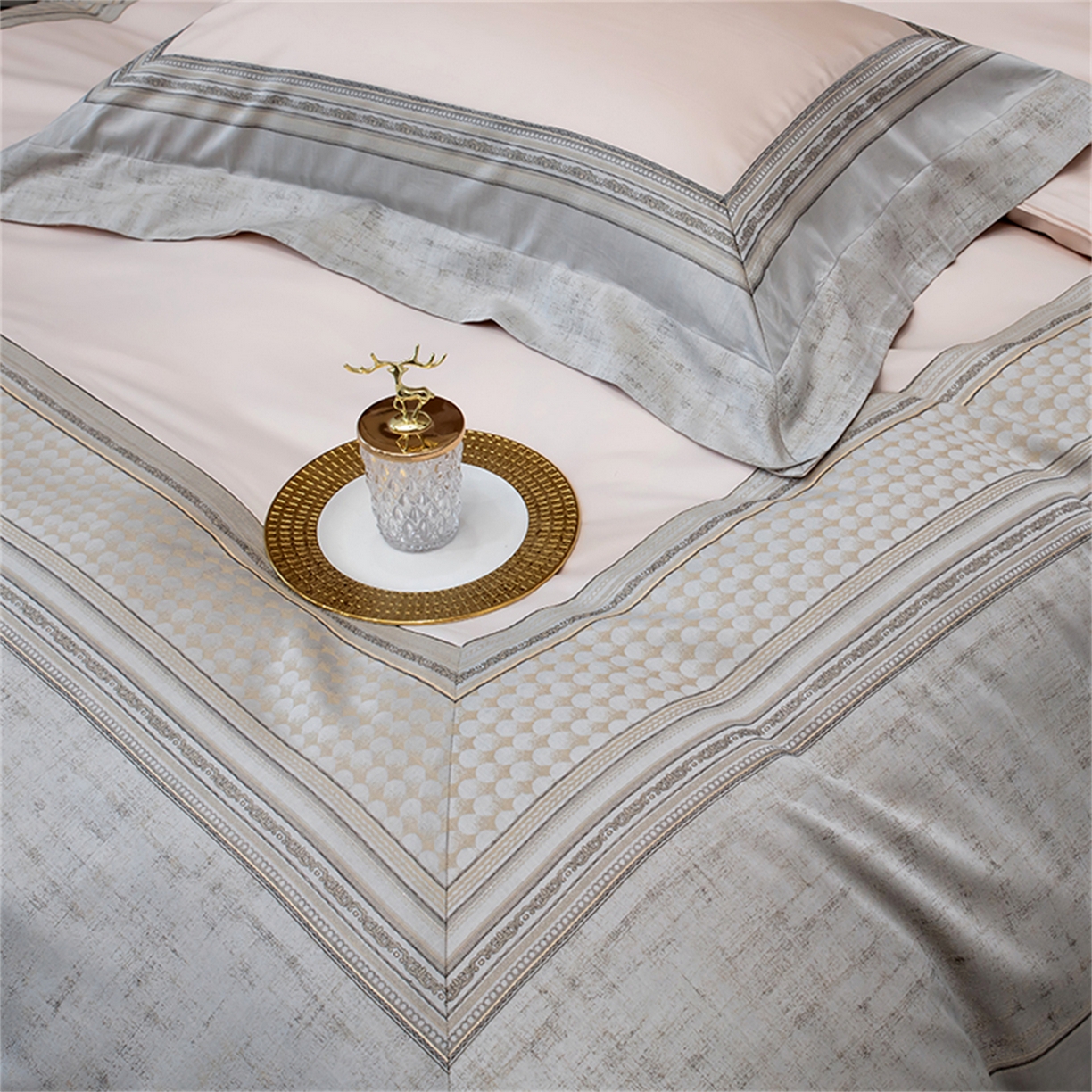 91家纺网 家纺一手货源 找家纺 OL家纺 2025新款天丝棉拼角四件套-爱丽斯娜（控价1.5/1.8标准被套折券后498元！！！） 爱丽斯娜-气质玉