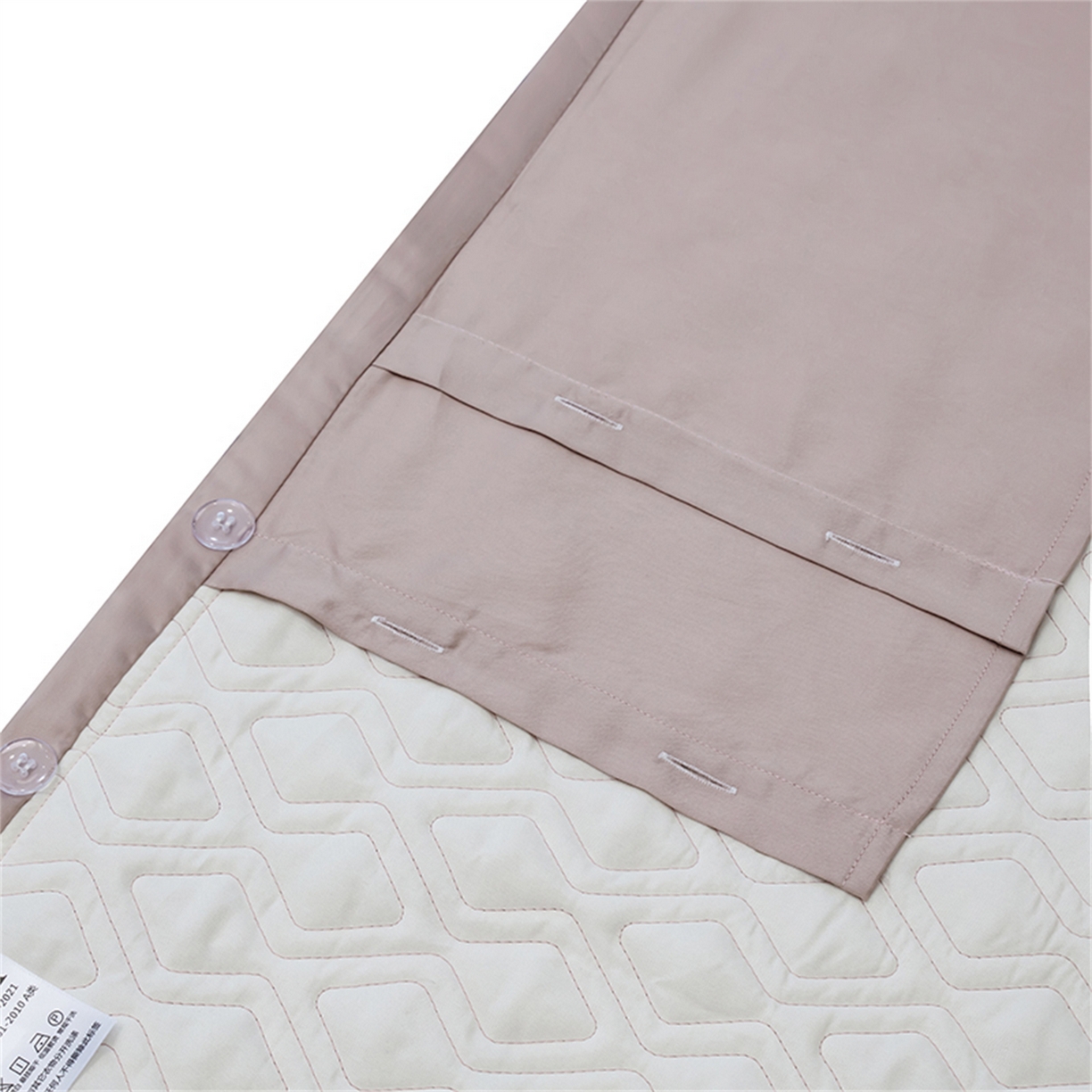 91家纺网 家纺一手货源 找家纺 OL家纺 2025新款天丝棉拼角四件套-爱丽斯娜（控价1.5/1.8标准被套折券后498元！！！） 爱丽斯娜-樱桃粉