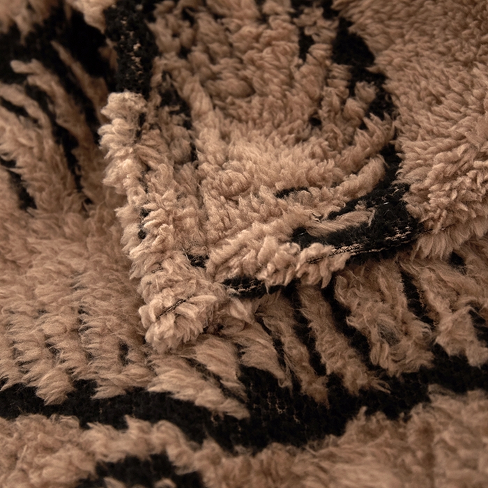 91家纺网 家纺一手货源 找家纺 楼兰公主毛毯专供 2025新款阳离子羊羔绒蕉叶绒毯毛毯毯子-单层 蕉叶绒-咖（单层）