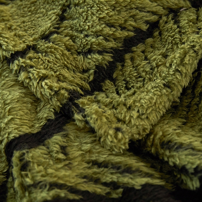 91家纺网 家纺一手货源 找家纺 楼兰公主毛毯专供 2025新款阳离子羊羔绒蕉叶绒毯毛毯毯子-单层 蕉叶绒-深绿（单层）