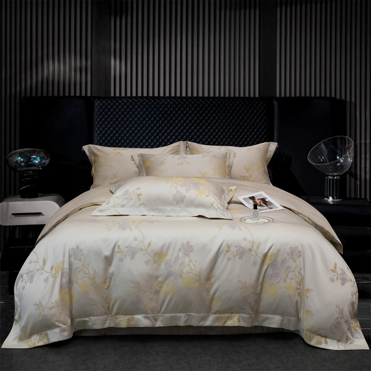 91家纺网 家纺一手货源 找家纺 （总）OL家纺 2025新款天丝棉色织大提花四件套（控价1.5/1.8标准被套折券后398元！！！）