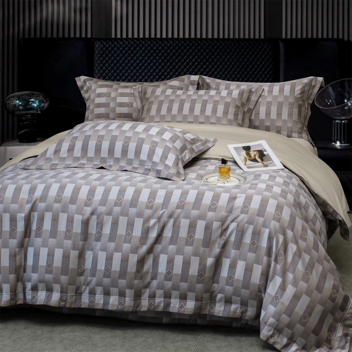 91家纺网 家纺一手货源 找家纺 （总）OL家纺 2025新款天丝棉色织大提花四件套（控价1.5/1.8标准被套折券后398元！！！）