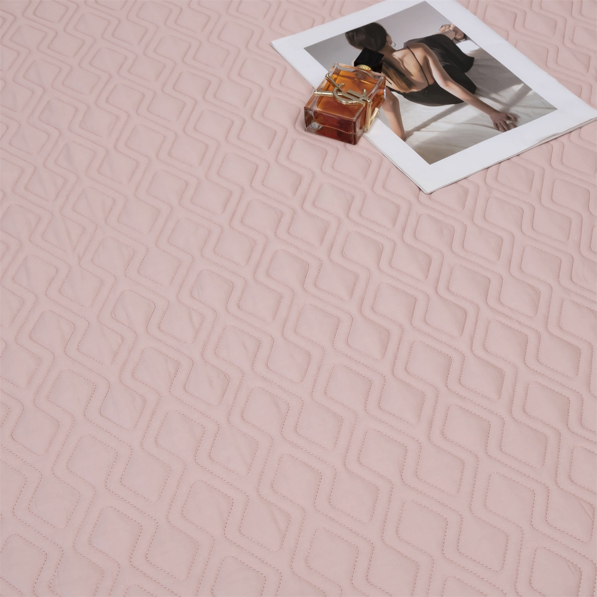 91家纺网 家纺一手货源 找家纺 OL家纺 2025新款天丝棉色织大提花四件套（控价1.5/1.8标准被套折券后398元！！！） 浪漫花开-皇家兰