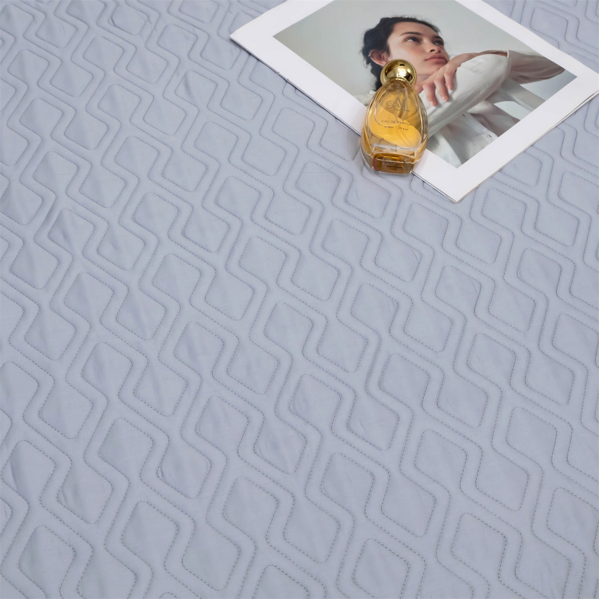 91家纺网 家纺一手货源 找家纺 OL家纺 2025新款天丝棉色织大提花四件套（控价1.5/1.8标准被套折券后398元！！！） 轻舞飞扬-天兰