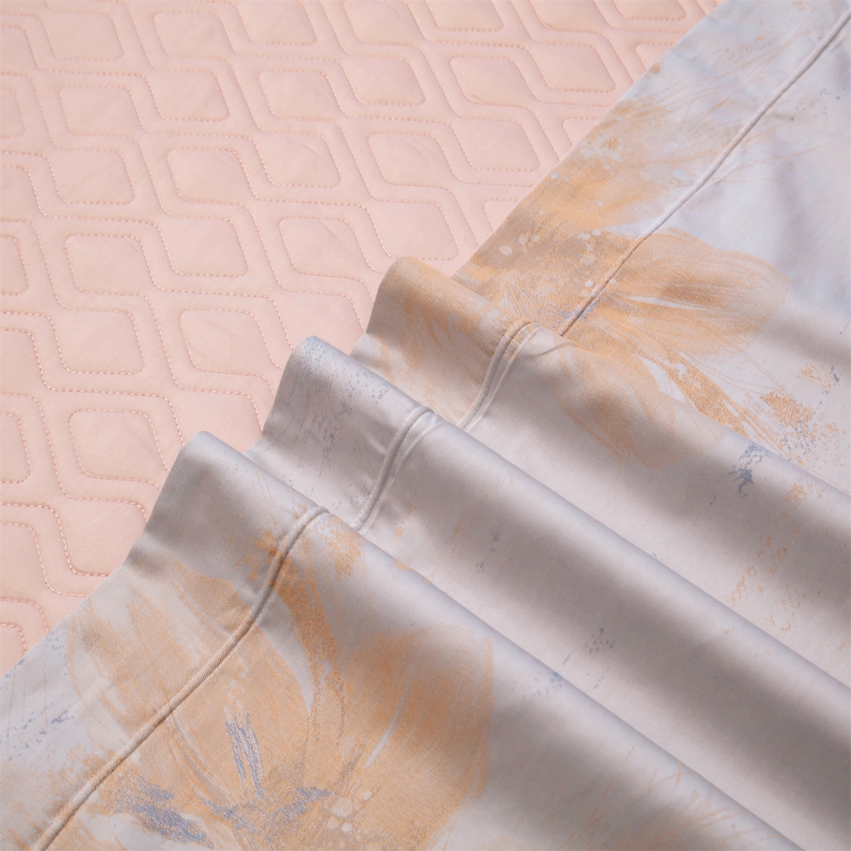 91家纺网 家纺一手货源 找家纺 OL家纺 2025新款天丝棉色织大提花四件套（控价1.5/1.8标准被套折券后398元！！！） 浪漫花开-皇家兰