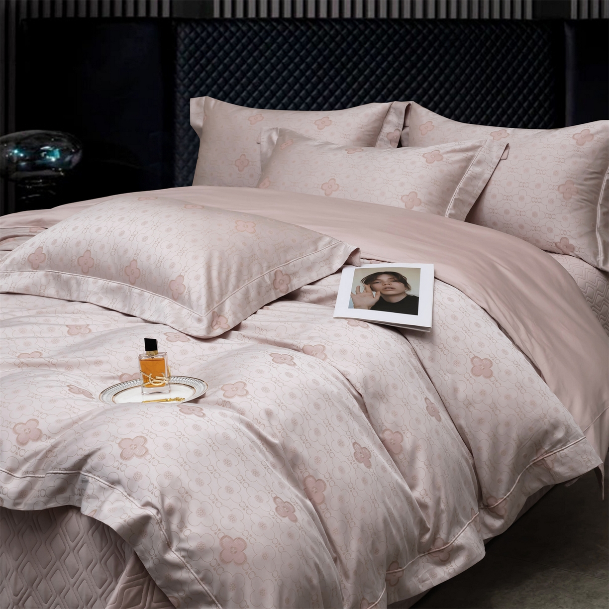 91家纺网 家纺一手货源 找家纺 OL家纺 2025新款天丝棉色织大提花四件套（控价1.5/1.8标准被套折券后398元！！！） 精致生活