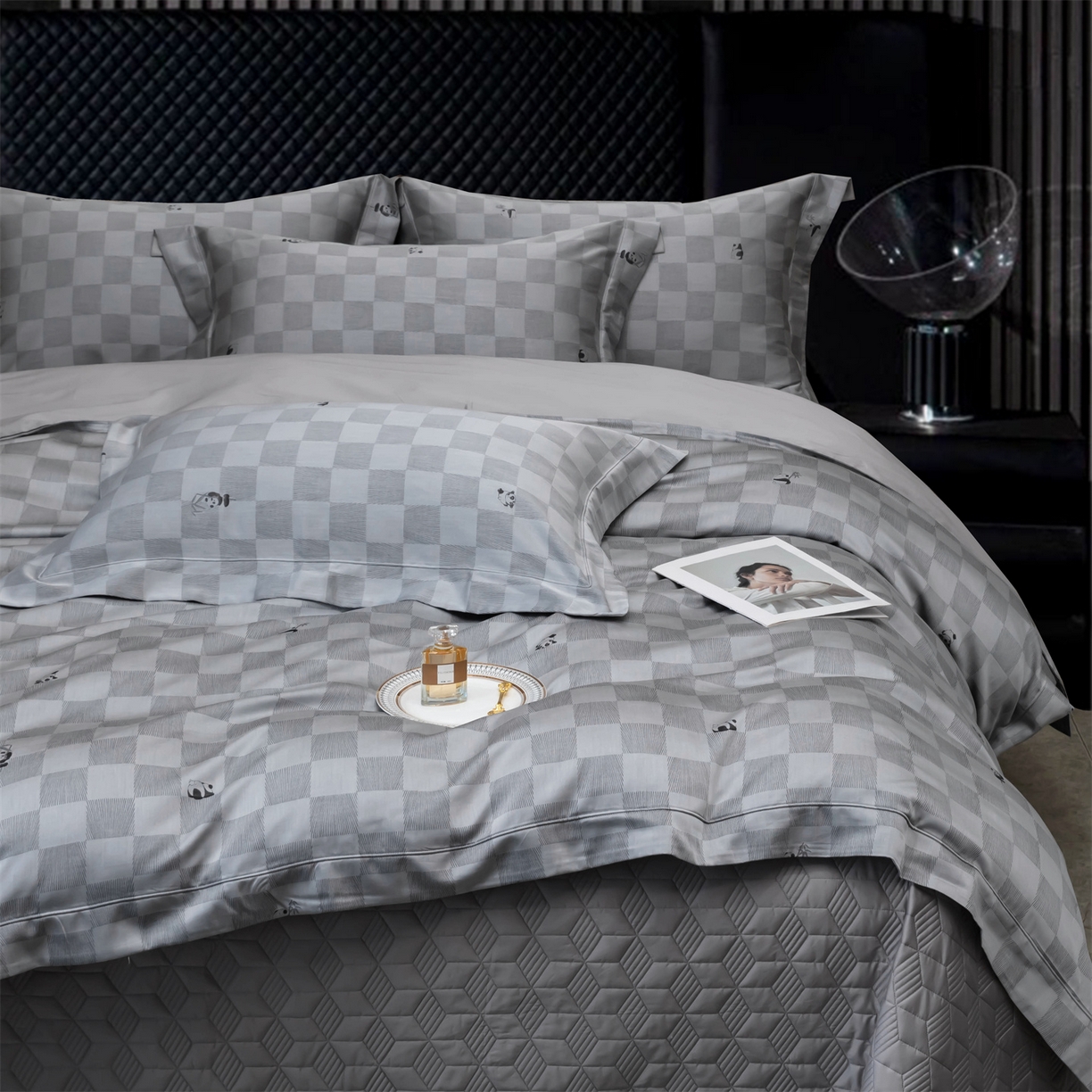 91家纺网 家纺一手货源 找家纺 OL家纺 2025新款天丝棉色织大提花四件套（控价1.5/1.8标准被套折券后398元！！！） 乐宝