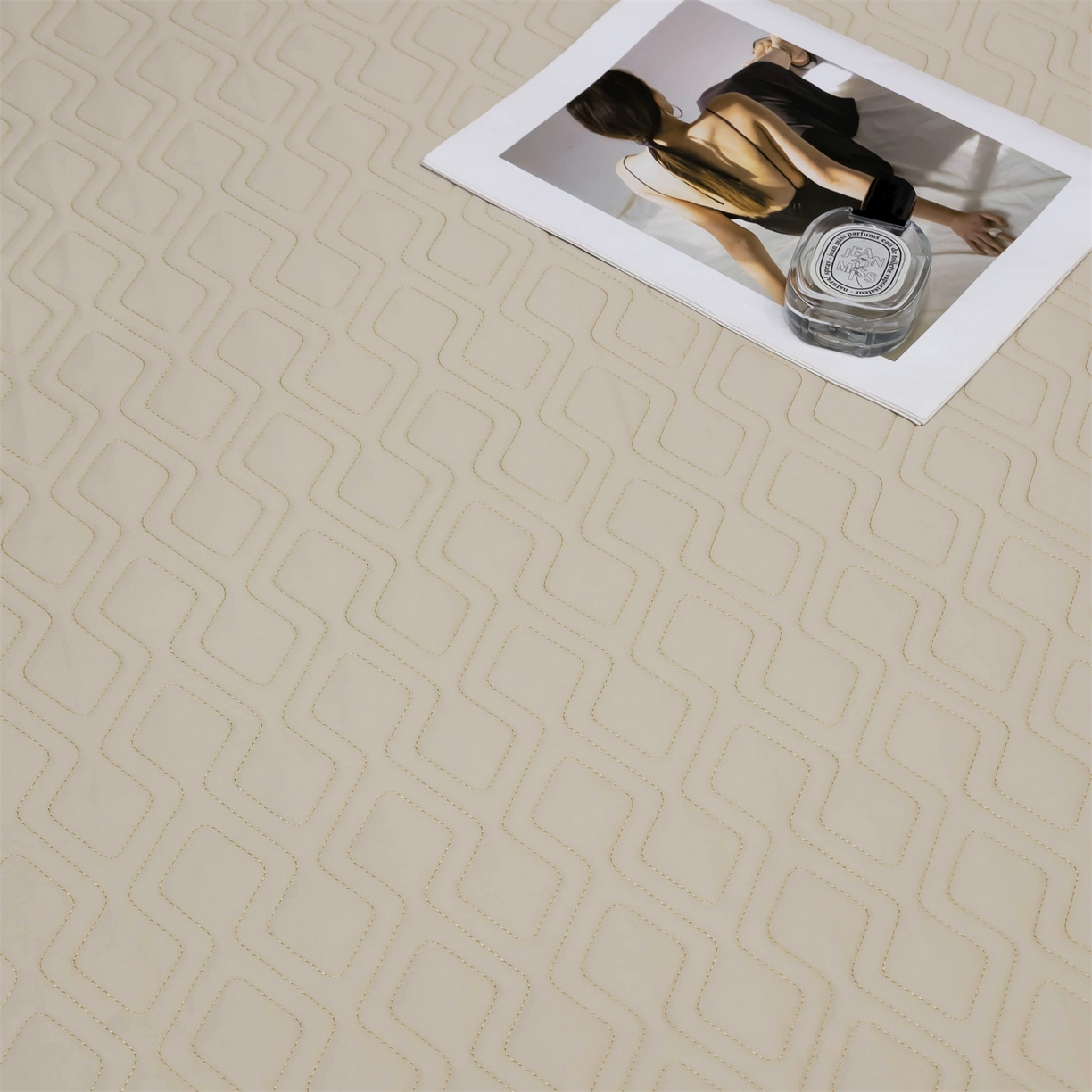 91家纺网 家纺一手货源 找家纺 OL家纺 2025新款天丝棉色织大提花四件套（控价1.5/1.8标准被套折券后398元！！！） 风的印记-黄