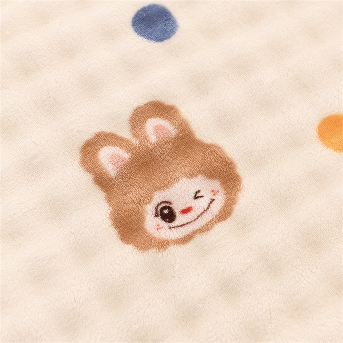 91家纺网 家纺一手货源 找家纺 恋绒家纺 2025新款舒棉绒毛毯三层夹棉牛奶绒印花毛毯卡通秋冬午睡毯多功能盖毯可机洗毯子 彩点拉布布