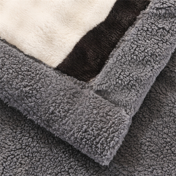 91家纺网 家纺一手货源 找家纺 恋绒家纺 2025新款舒棉绒毛毯三层夹棉牛奶绒印花毛毯卡通秋冬午睡毯多功能盖毯可机洗毯子 猫头斑马纹