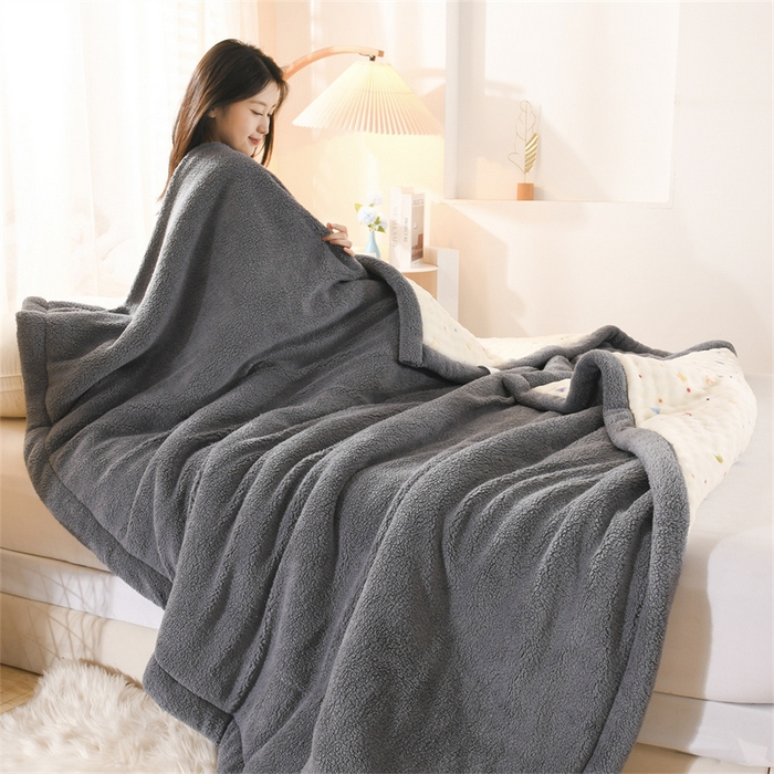 91家纺网 家纺一手货源 找家纺 恋绒家纺 2025新款舒棉绒毛毯三层夹棉牛奶绒印花毛毯卡通秋冬午睡毯多功能盖毯可机洗毯子 星月传奇