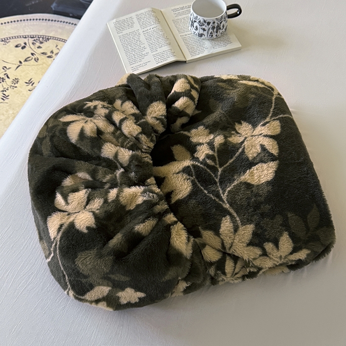 91家纺网 家纺一手货源 找家纺 梵克保罗 2025秋冬新款直播热卖高克重加厚轻奢法式獭兔毛绒牛奶绒美拉德风单床笠单枕套 花枝