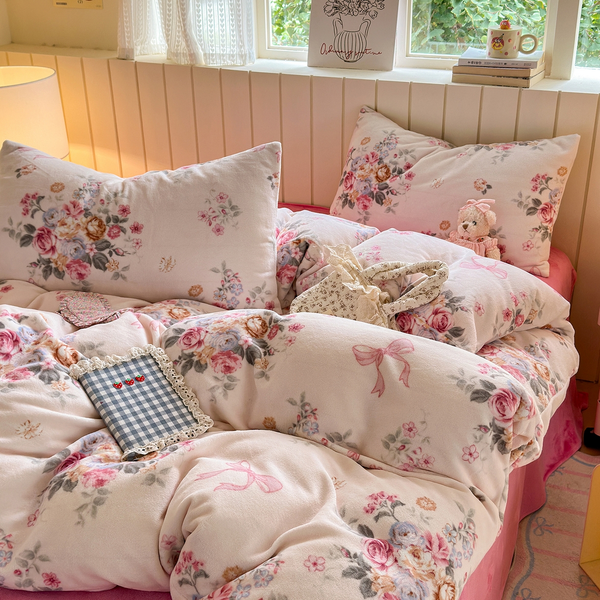 91家纺网 家纺一手货源 找家纺 （总）丽美人家纺 （全尺寸不缺货）2025新款双面高克重牛奶绒被套单件被罩