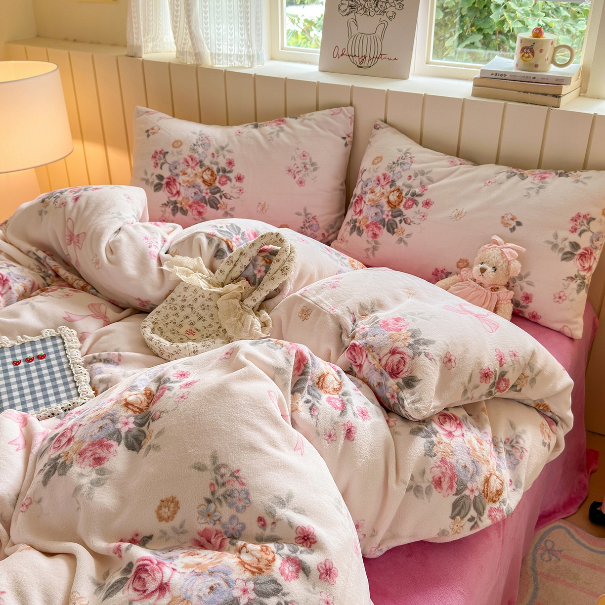 91家纺网 家纺一手货源 找家纺 （总）丽美人家纺 （全尺寸不缺货）2025新款双面高克重牛奶绒被套单件被罩