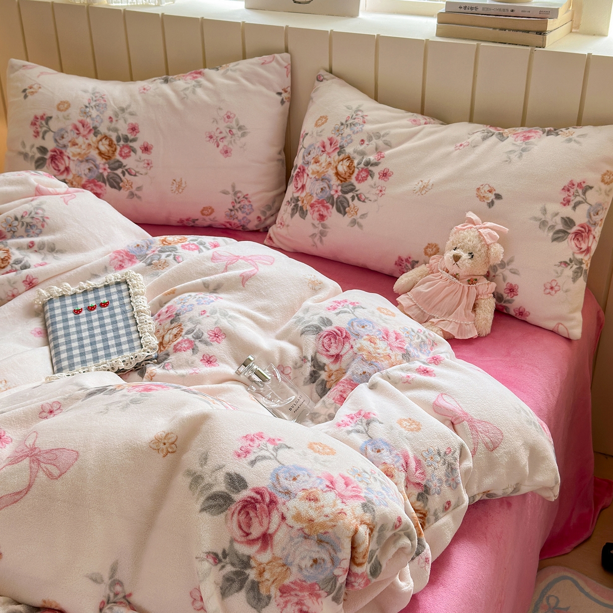 91家纺网 家纺一手货源 找家纺 丽美人家纺 （全尺寸不缺货）2025新款双面高克重牛奶绒被套单件被罩 春风沐歌