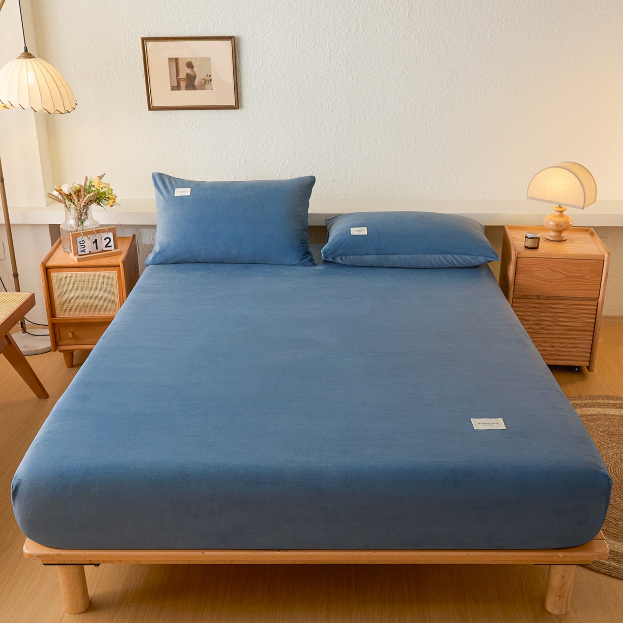 91家纺网 家纺一手货源 找家纺 （总）梵克保罗 2025新款牛奶绒单床笠系列