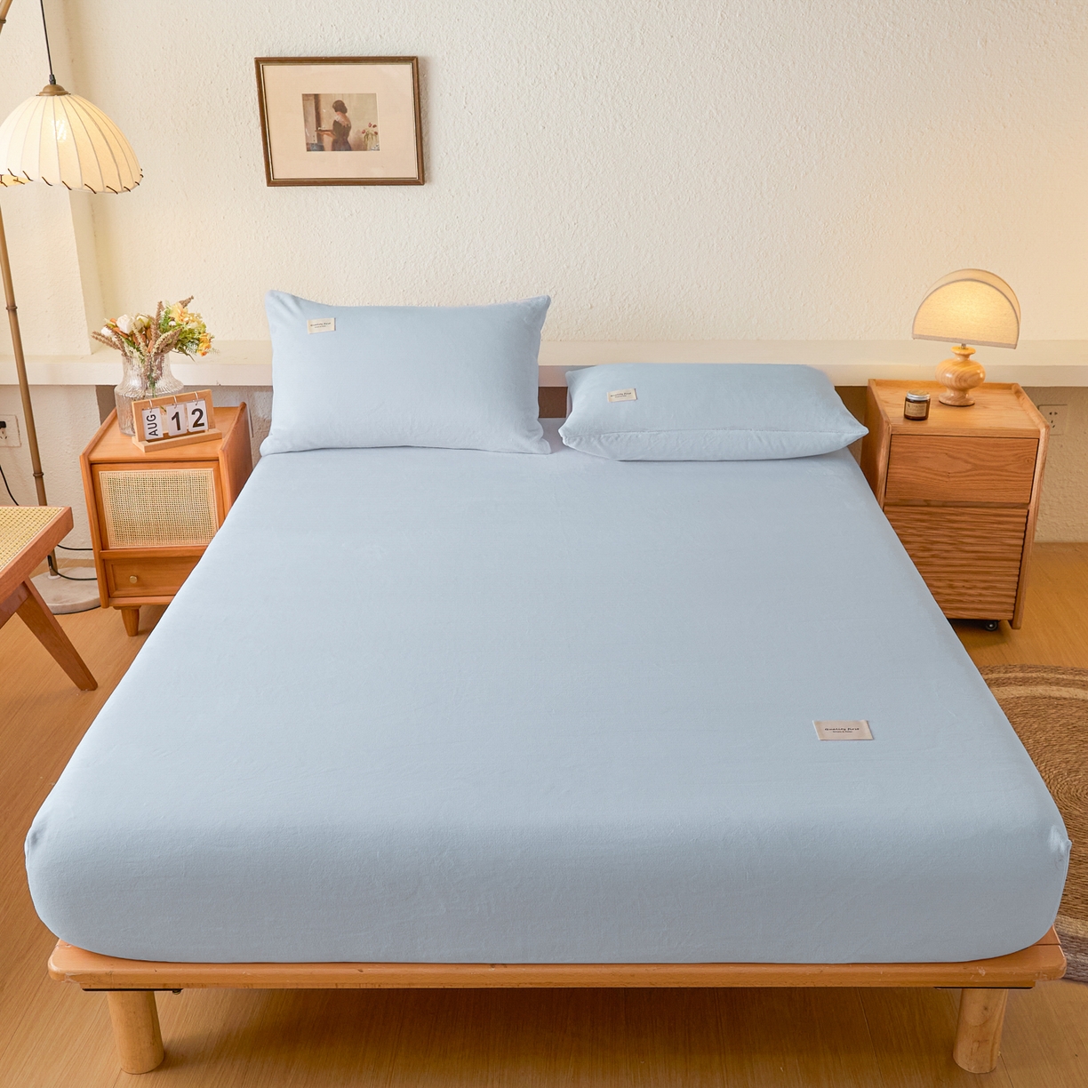 91家纺网 家纺一手货源 找家纺 （总）梵克保罗 2025新款牛奶绒单床笠系列