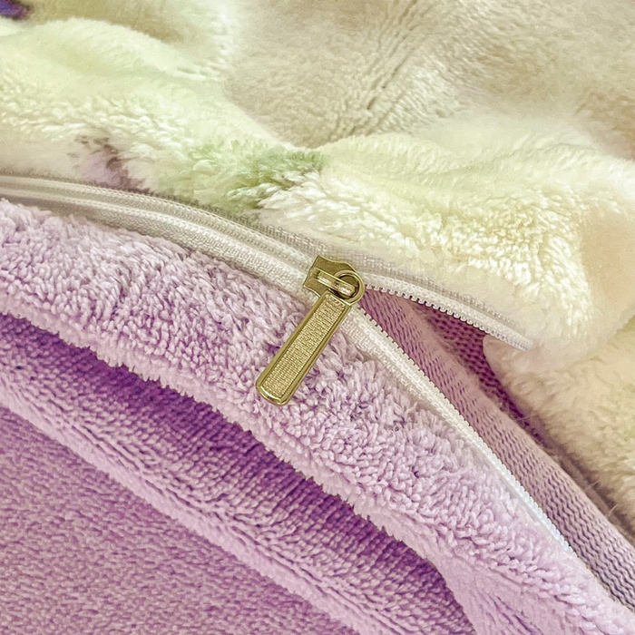 91家纺网 家纺一手货源 找家纺 润肤居 2025新款保暖舒适亲肤牛奶绒泡泡四件套 兔子和熊