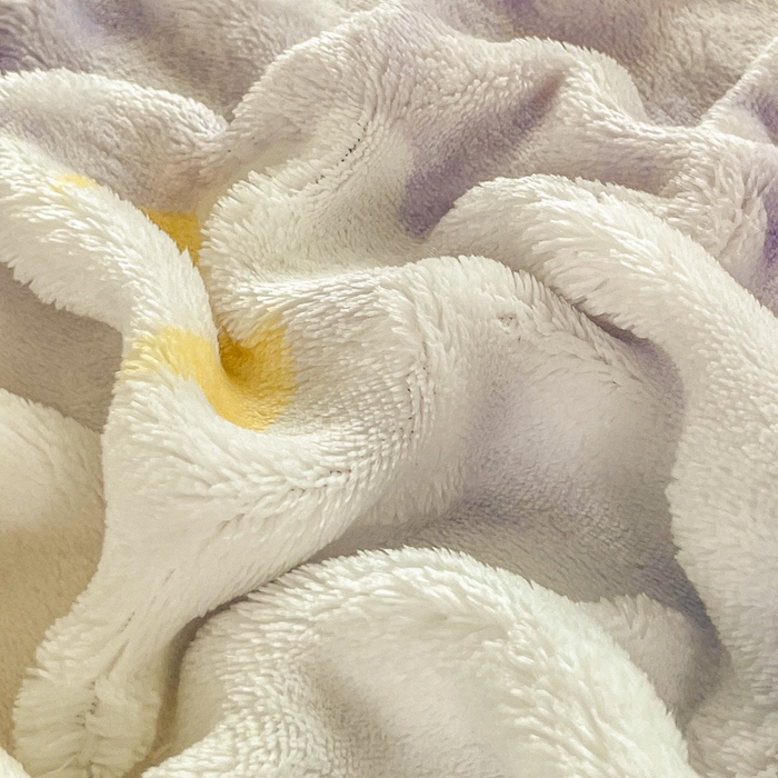 91家纺网 家纺一手货源 找家纺 润肤居 2025新款保暖舒适亲肤牛奶绒泡泡四件套 云纹云朵紫