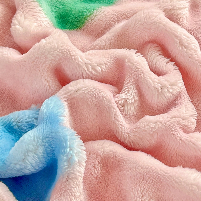 91家纺网 家纺一手货源 找家纺 润肤居 2025新款保暖舒适亲肤牛奶绒泡泡四件套 郁金香粉