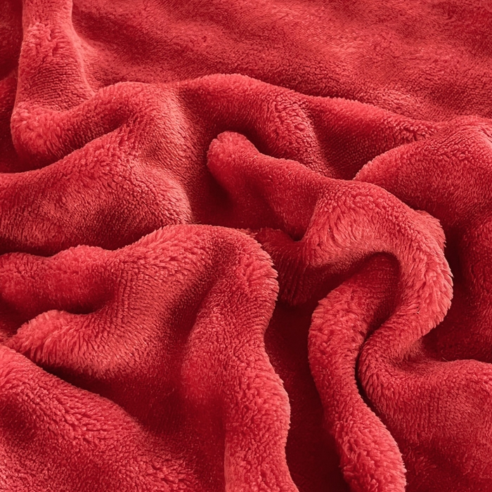 91家纺网 家纺一手货源 找家纺 润肤居 2025新款保暖舒适亲肤牛奶绒泡泡四件套 红底熊猫