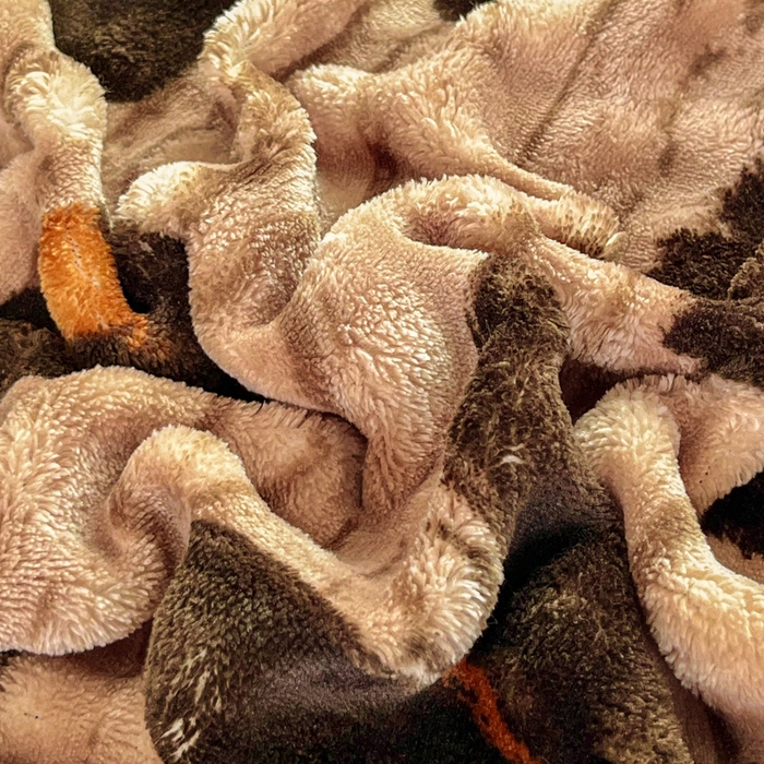 91家纺网 家纺一手货源 找家纺 润肤居 2025新款保暖舒适亲肤牛奶绒泡泡四件套 蝴蝶棕