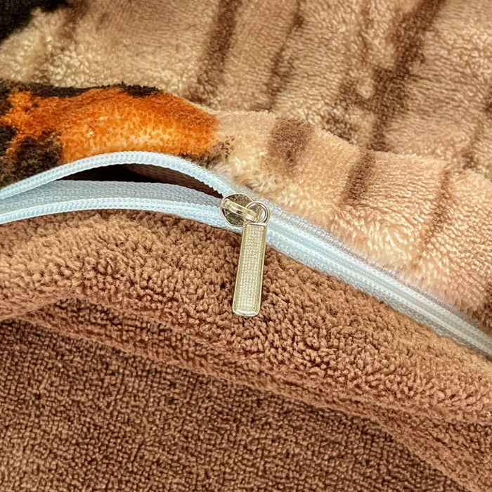 91家纺网 家纺一手货源 找家纺 润肤居 2025新款保暖舒适亲肤牛奶绒泡泡四件套 蝴蝶棕