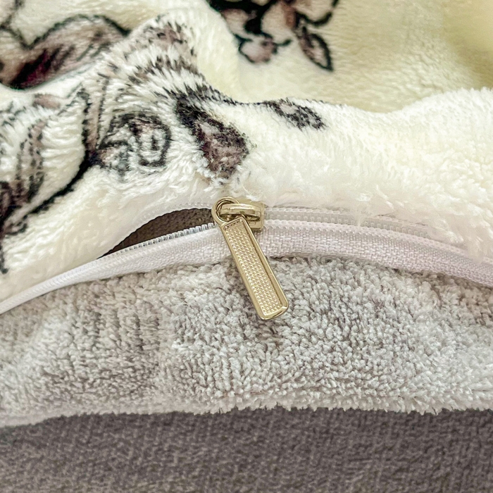 91家纺网 家纺一手货源 找家纺 润肤居 2025新款保暖舒适亲肤牛奶绒泡泡四件套 碟追花