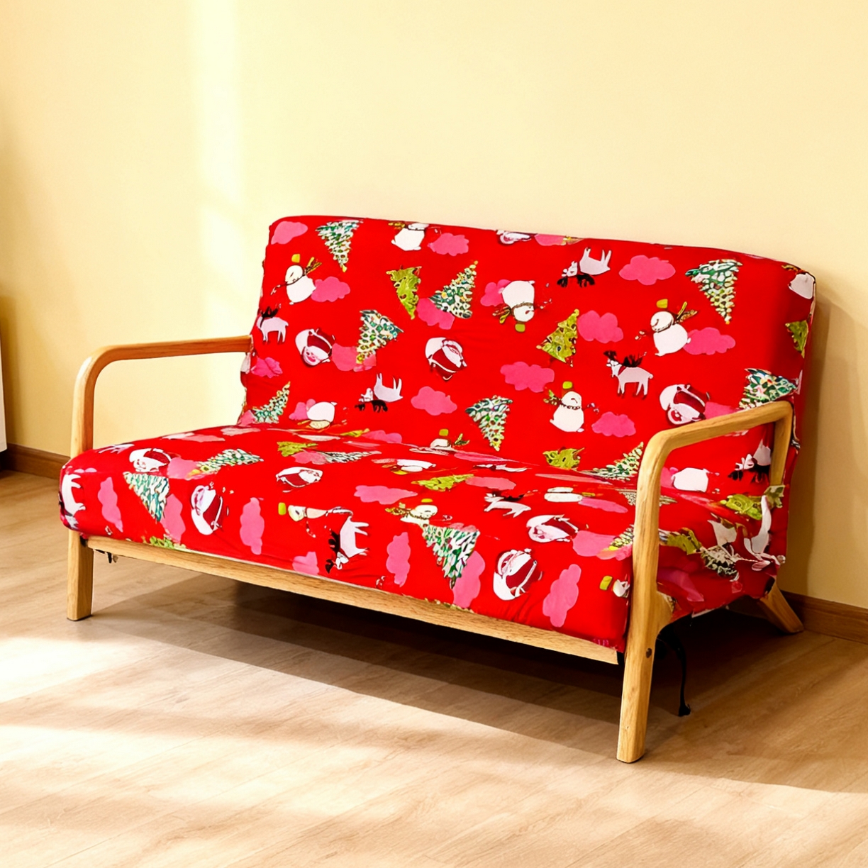 91家纺网 家纺一手货源 找家纺 （总）壹零特色家纺 2025新款针织印花款实木沙发椅套沙发罩