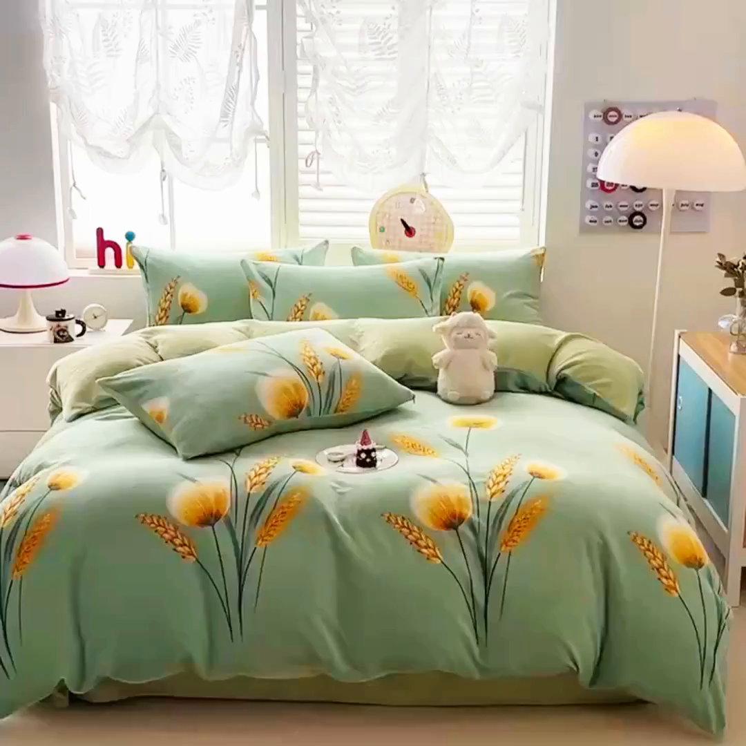 91家纺网 家纺一手货源 找家纺 （总）梵克保罗 2025新款牛奶绒四件套金貂绒法莱绒加厚保暖直播电商热款 支持跨境电商