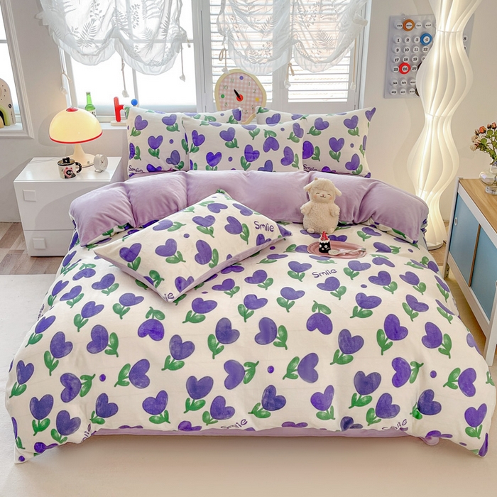 91家纺网 家纺一手货源 找家纺 （总）梵克保罗 2025新款牛奶绒四件套金貂绒法莱绒加厚保暖直播电商热款 支持跨境电商