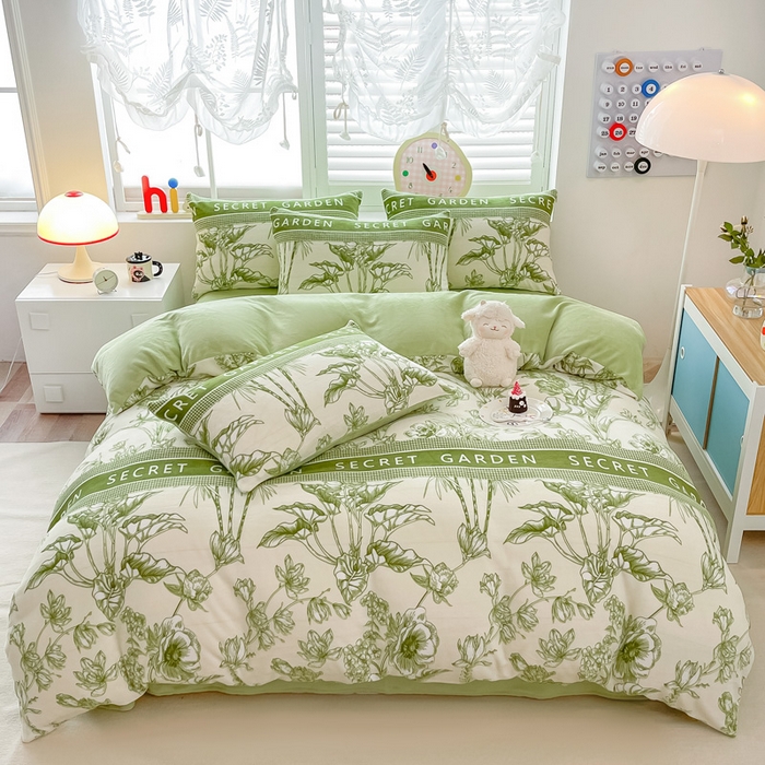 91家纺网 家纺一手货源 找家纺 （总）梵克保罗 2025新款牛奶绒四件套金貂绒法莱绒加厚保暖直播电商热款 支持跨境电商