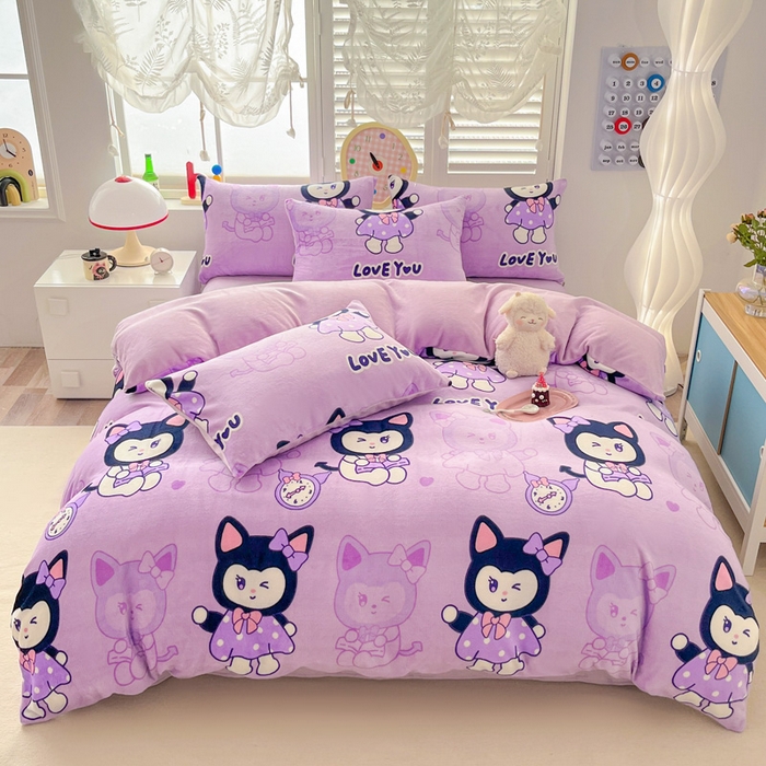 91家纺网 家纺一手货源 找家纺 （总）梵克保罗 2025新款牛奶绒四件套金貂绒法莱绒加厚保暖直播电商热款 支持跨境电商