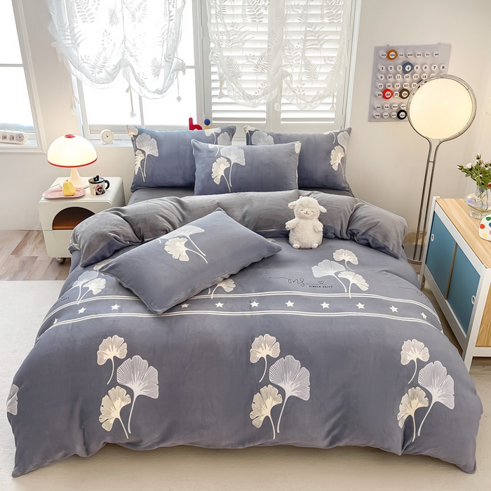 91家纺网 家纺一手货源 找家纺 （总）梵克保罗 2025新款牛奶绒四件套金貂绒法莱绒加厚保暖直播电商热款 支持跨境电商