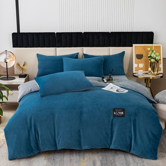 91家纺网 家纺一手货源 找家纺 （总）梵克保罗 2025新款牛奶绒四件套金貂绒法莱绒加厚保暖直播电商热款 支持跨境电商