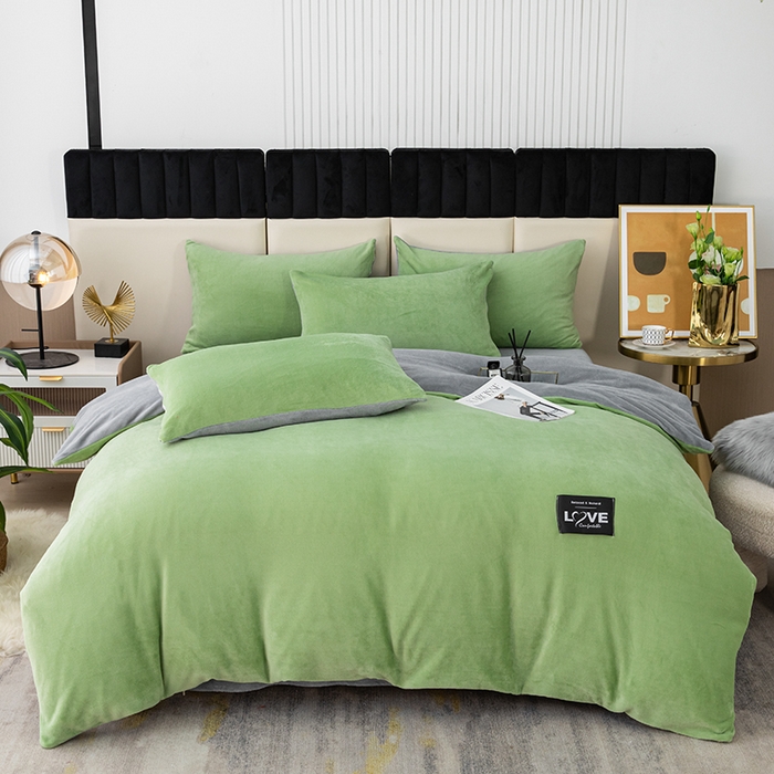 91家纺网 家纺一手货源 找家纺 （总）梵克保罗 2025新款牛奶绒四件套金貂绒法莱绒加厚保暖直播电商热款 支持跨境电商