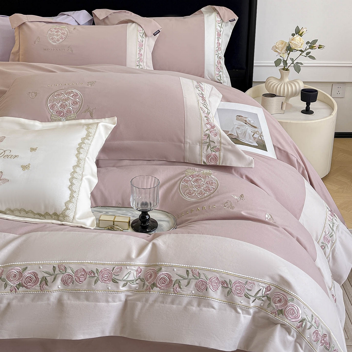 91家纺网 家纺一手货源 找家纺 （总）冬季爆款A类长绒棉加厚磨毛全棉纯棉保暖高端重工刺绣全工艺被套床单轻奢床上用品