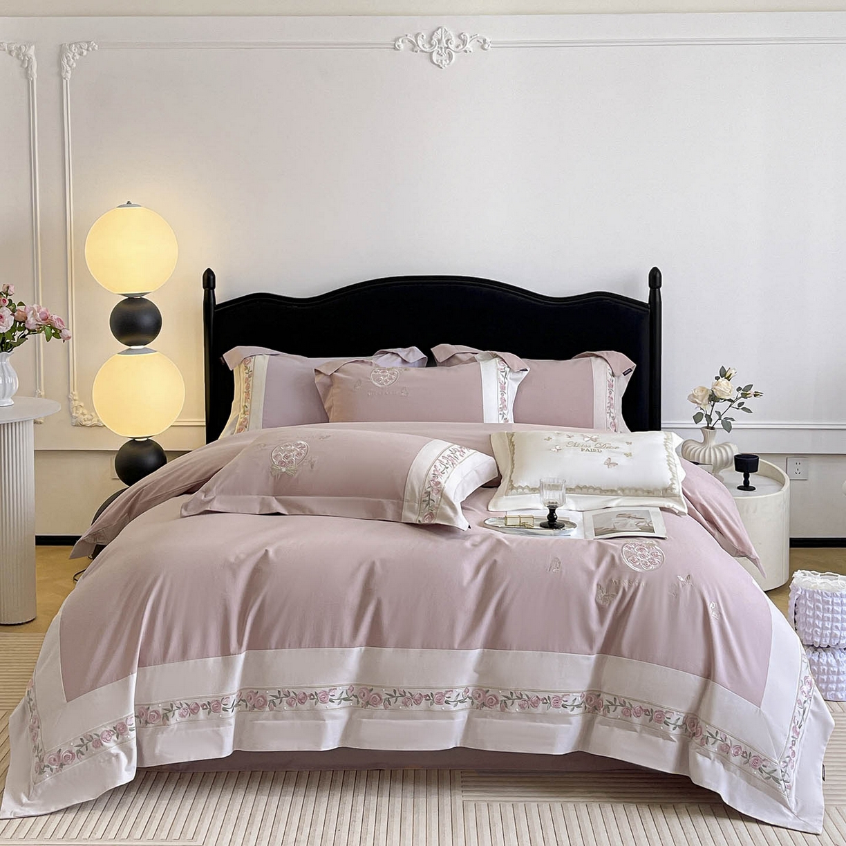 91家纺网 家纺一手货源 找家纺 （总）冬季爆款A类长绒棉加厚磨毛全棉纯棉保暖高端重工刺绣全工艺被套床单轻奢床上用品