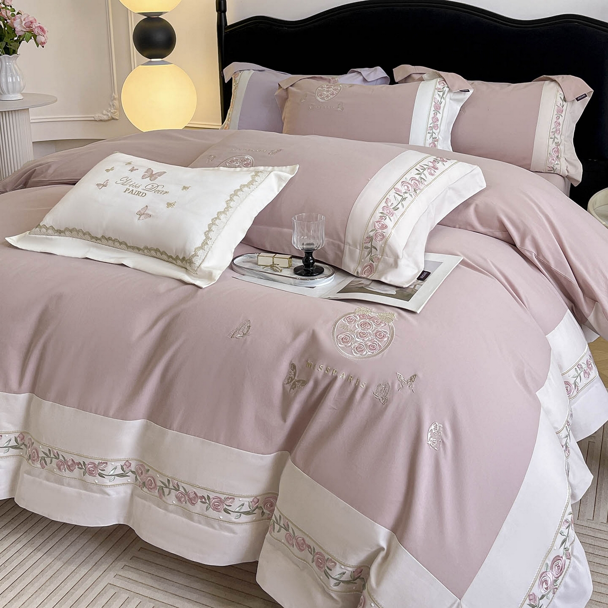 91家纺网 家纺一手货源 找家纺 （总） 冬季爆款A类长绒棉加厚磨毛全棉纯棉保暖高端重工刺绣全工艺被套床单轻奢床上用品