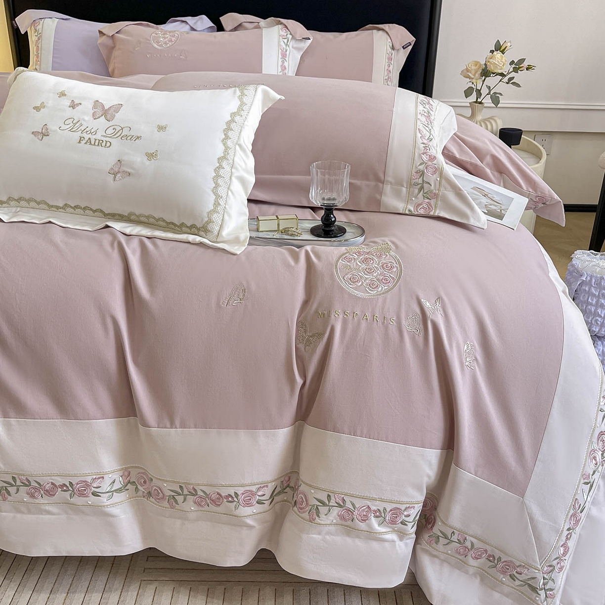 91家纺网 家纺一手货源 找家纺 （总） 冬季爆款A类长绒棉加厚磨毛全棉纯棉保暖高端重工刺绣全工艺被套床单轻奢床上用品