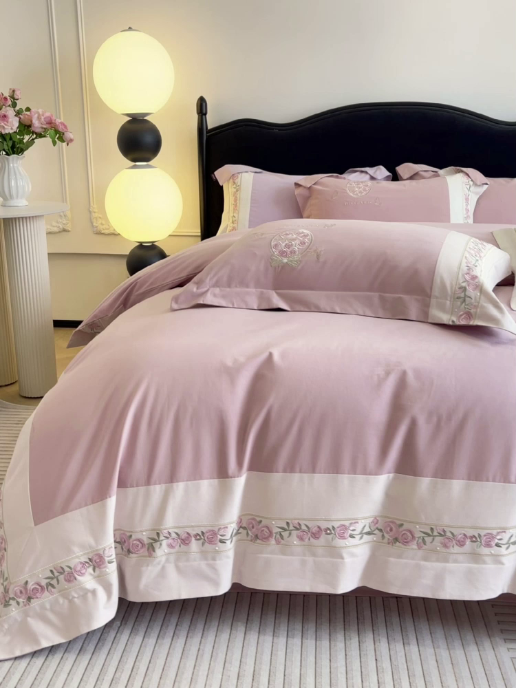 91家纺网 家纺一手货源 找家纺 （总） 冬季爆款A类长绒棉加厚磨毛全棉纯棉保暖高端重工刺绣全工艺被套床单轻奢床上用品