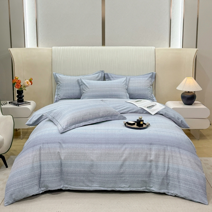 91家纺网 家纺一手货源 找家纺 凌鼎 2025新款喷气加厚磨毛四件套系列1 伦敦假日蓝