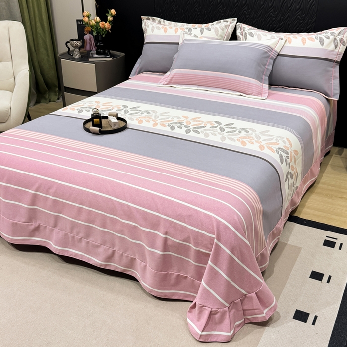 91家纺网 家纺一手货源 找家纺 凌鼎 2025新款喷气加厚磨毛四件套系列1 威廉粉