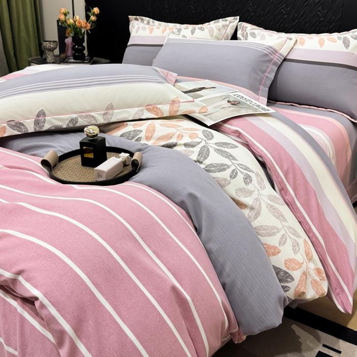 91家纺网 家纺一手货源 找家纺 凌鼎 2025新款喷气加厚磨毛四件套系列1 威廉粉