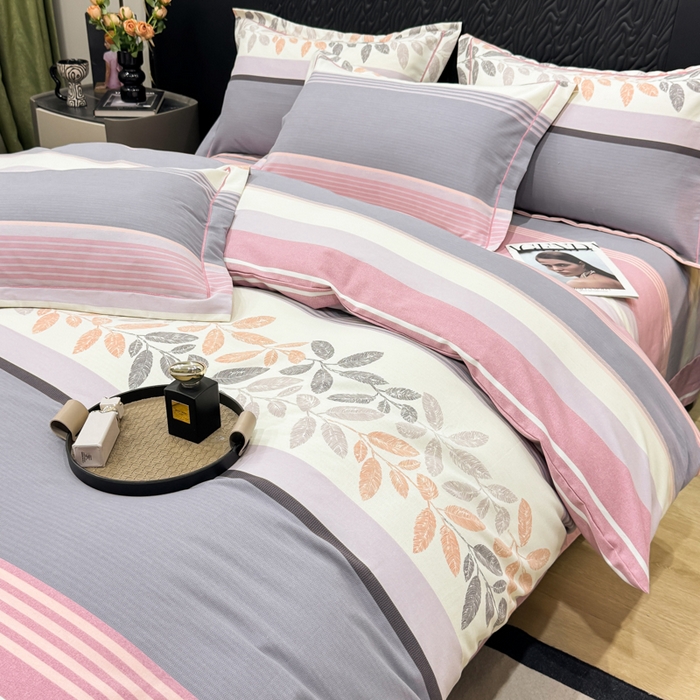 91家纺网 家纺一手货源 找家纺 凌鼎 2025新款喷气加厚磨毛四件套系列1 威廉粉